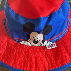 Mouse Kids Red and Blue Sun Hat